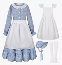 Dress Up America Pioneer Costume for Girls - Colonial Prairie Dress