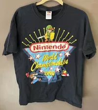 1990 Vintage Nintendo World Championships Shirt Mario Zelda Large