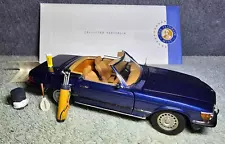 RARE FRANKLIN MINT 1973 Mercedes Benz 450SL Roadster Limited Dark Blue GOLF ED