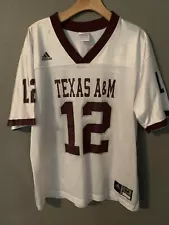 Adidas Texas A & M Football #12 Jersey (The 12th Man) Men’s Size M. Short Sleeve