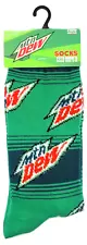 NEW! Odd Sox Mountain Dew Soda Green Crazy Fun Novelty Crew Socks Men Women Teen