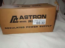 ASTRON SS-30 Regulated 13.8 VDC Power Supply New Old Stock