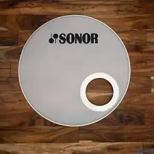 SONOR 20" SMOOTH WHITE BASS DRUM LOGO HEAD / PRE-LOVED