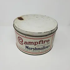 New ListingVintage Antique Campfire Marshmallows Tin 5 lb 10" Milwaukee WI