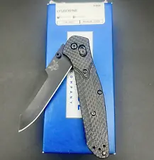 CUSTOM Benchmade 940-1 Osborne AXIS Lock Knife Carbon Fiber W/ M4 Black Blade