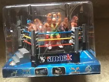 Total Nonstop Action Wrestling Ring Wrestlers Cage Props NIB WWE AEW