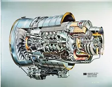 Aircraft jet engine cutaway diagrams technology Custom Gaming Mat Desk 1849