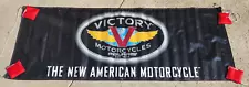 Large VICTORY Motorcycles Dealer Advertising Banner The New American Motorcycle