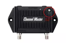 NEW - Channel Master TV Antenna Mast Mounted Amplifier, 17-30 dB W/ Power Supply