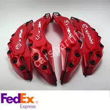 4x Red Caliper Cover Universal Brake Disc Caliper Covers