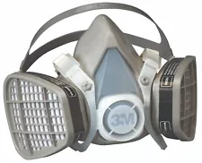 3M Disposable Half Face Respirator Facepiece Mask Organic Vapor Protection MED.