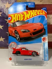 HOT WHEELS HONDA S2000, 2022 RED WITH REAR WHEEL ERROR ON CARD