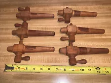 Wood Barrel Spigots - 6 Vintage REDLICH New Old Stock for Beer / Whiskey/ Wine