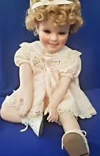 Shirley Temple Porcelain Doll "Little Miss Shirley" Danbury Mint Elke Hutchens