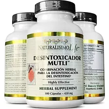 Detox Capsules desintoxicador 100 caps weight loss Body cleansing Detox colon