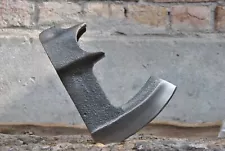 Custom hand forged axe head, Bearded axe head, Viking axe head,