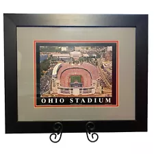 New ListingOhio State Buckeyes Stadium Aerial View Photo Matted Framed Wall Art 23.5 x 19.5