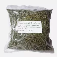 Dehydrated Eastern White Pine Needles ct Monthly Supply Organic Freshly Picked