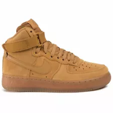 Nike Air Force 1 One High GS Wheat Flax Brown Suede CK0262-700 5.5Y = 7 Women's