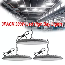 3 Pcs 300W UFO Led High Bay Light Commercial Industrial Warehouse Garage Light