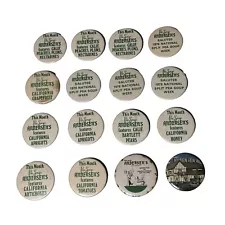 Vintage 70s Pea Soup Andersen’s Pin Back Button Lot Of 16