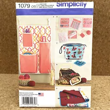 Simplicity 1079 Storage for Knit and Crochet Accessories Tools Uncut Pattern