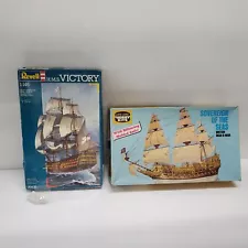 Collection of 2 Vintage Variety Brand Ship Model Kits-Opened Box