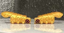 Marvel Legends 6” Scale Accessory Gold X-Men Gauntlets For Female or Thin Male