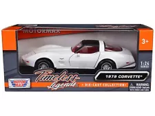 1979 Chevrolet Corvette C3 White with Black Top and Red Interior "Timeless Lege