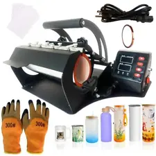 Mug Heat Press Tumbler Heat Press Machine Sublimation Printing 11-30oz for DIY