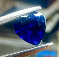 ANTIQUE Natural Earth ð Gem Blue Kashmir Sapphire 1.03 Ct Heart Cut Gem