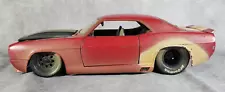 Jada 1:24 Die Cast Car 1969 Camaro SS Pro Street Barnyard Find "For Sale" Toy