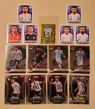 Argentina 2022 Panini Prizm + Stickers FIFA World Cup (15-Card) LOT Champions ð¥