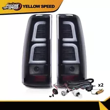 Fit For 1999-2006 Chevy Silverado LED Tail Lights Lamps Left+Right Black Smoke (For: More than one vehicle)