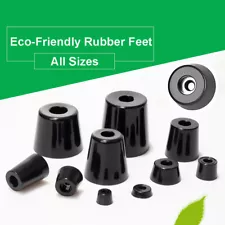 Rubber Table Chair Furniture Feet Leg Pads Tile Floor Protectors With Washers