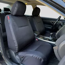 For Nissan Altima Black Waterproof Canvas Front Set Seat Covers