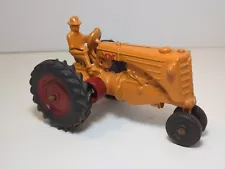 Vintage 50's Minneapolis Moline MM Tractor Orange Slik-Toys Die Cast Excellent