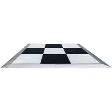 Portable Commercial Dance Floor 9x12 Checkered Waterproof Tiles Wedding Party