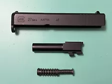 USED OEM GLOCK 27 GEN 4 COMPLETE SLIDE BARREL GUIDE ROD RECOIL SPRING BLACK