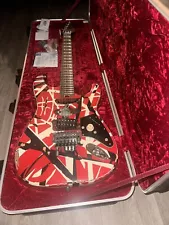 EVH Striped Series Frankenstein Relic Electric Guitar - Red/Black/White