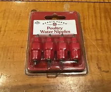 Poultry Water Nipples System For Duck Chicken Hen Screw-In Style Harris Farms