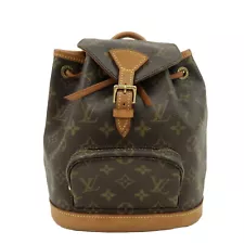 Authentic Louis Vuitton Monogram Mini Montsouris Backpack Brown M51137 Used F/S