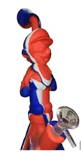 11" Super Mario Unbreakable Collectible Silicone Water pipe hookah 14mm