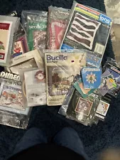 Vintage cross stitch kits lot Of 20 Embroidery Stitchery Needlepoint