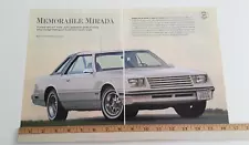 1980 DODGE MIRADA ORIGINAL 2007 ARTICLE