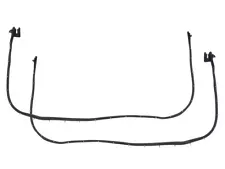 1965-68 Galaxie Door Seals Weatherstrip 500XL 2dr Fastback Convertible New (For: 1968 Ford Galaxie 500)