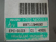 1995 Isuzu Pickup 2.3 5spd Engine Control Module Computer ECM 8971194690 OEM (For: 1995 Isuzu Pickup)