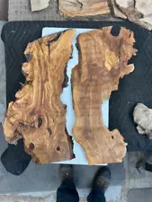 #846 Bundle OLIVE wood burl slabs for resin tray etc 200 yr old Rawcut FREE SHIP