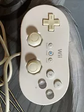 Nintendo 2110266 Wii Classic Controller -White Tested, Joysticks A Little Sticky