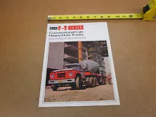 1966 Ford truck F800 F950 F1000 F-series heavy sales brochure 12pg ORIGINAL